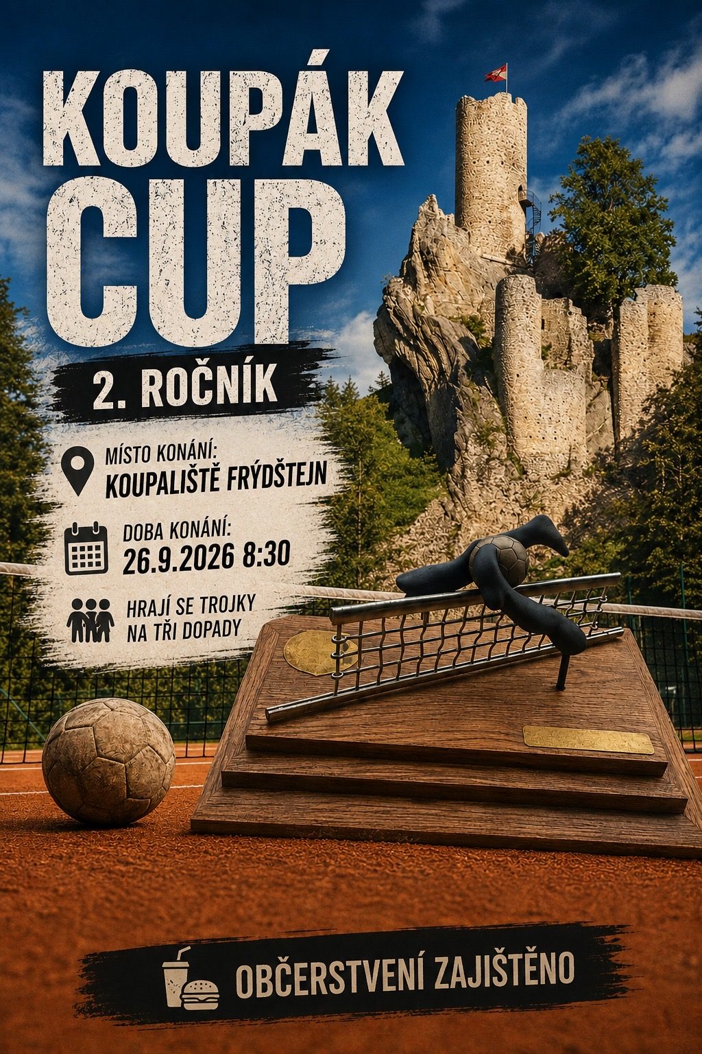 Plakát turnaje Koupák Cup